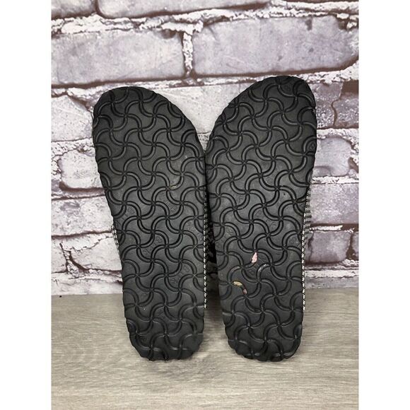 BIRKENSTOCK PAPILLIO Black White Leather Footbed Sandals Women’s Sz 38EU/7.5M US - Picture 8 of 16